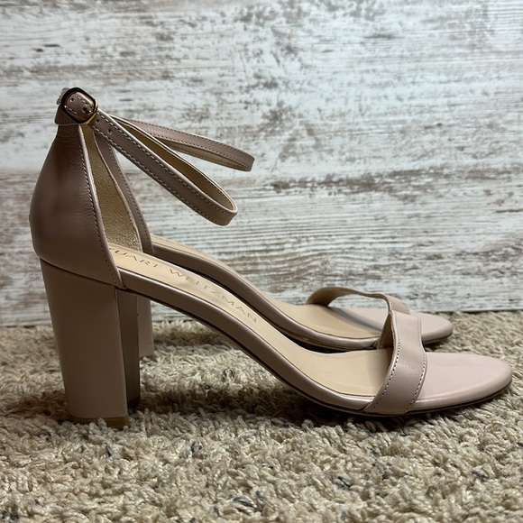 STUART WEITZMAN NearlyNude leather sandals size 11B - Picture 4 of 16